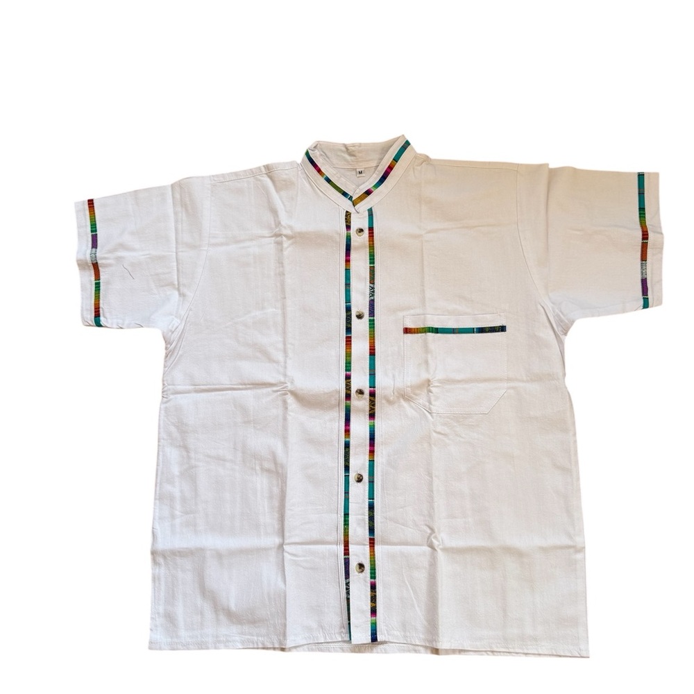 Men’s White Shirt, Men’s Guayabera, Men’s white guayabera, Cotton White shirt